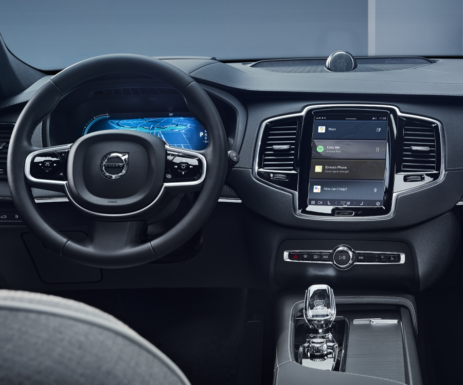 Interior shot of the 2024 Volvo XC90