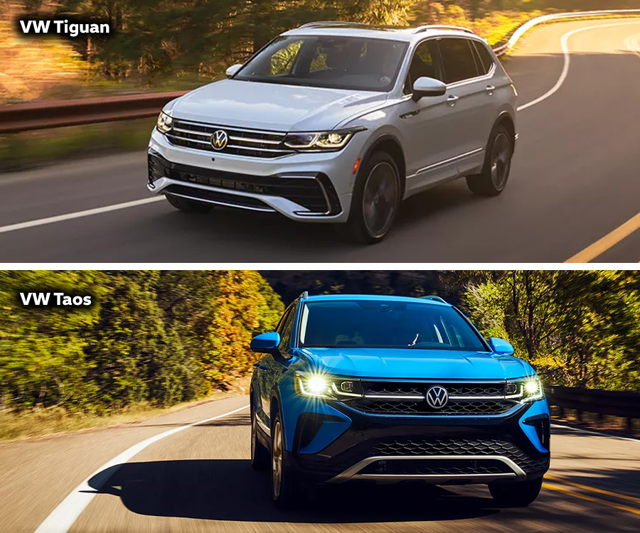 2024 Volkswagen Taos vs. Tiguan