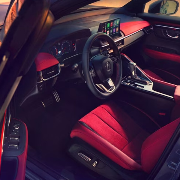 Interior shot of the 2025 Acura ADX showcasing it's 15-speaker Bang & Olufsen® Premium Sound System