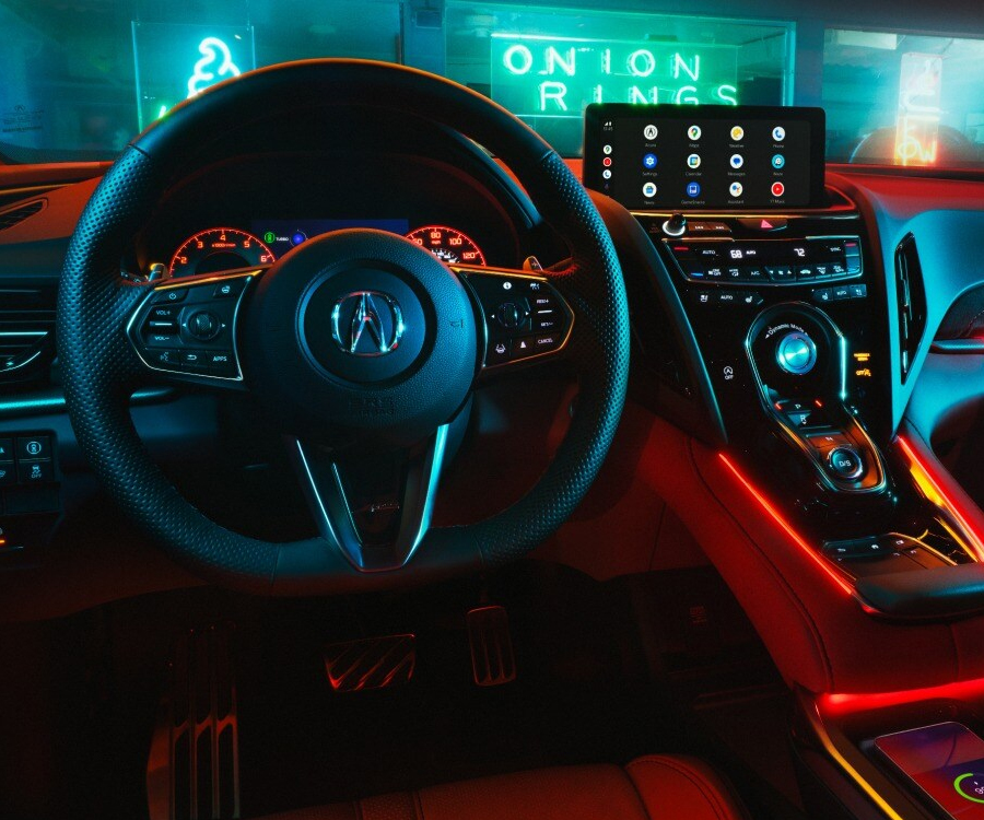 2025 RDX SH-AWD with A-Spec Advance Package and Red Interior.