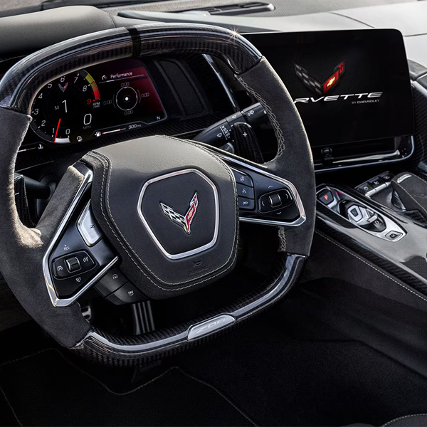Interior dashboard of 2025 Chevrolet Corvette Z06.