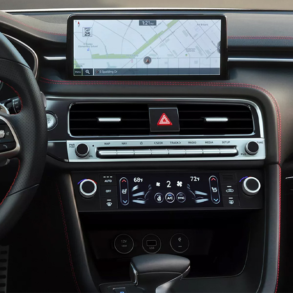 Interior dashboard of 2025 Genesis G70.