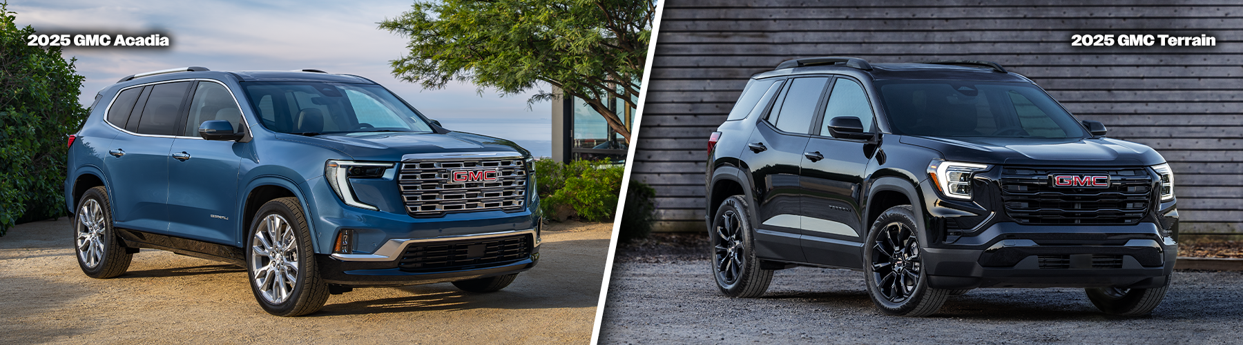 2025 GMC Acadia and Terrain