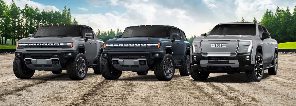 Image of the GMC EV lineup