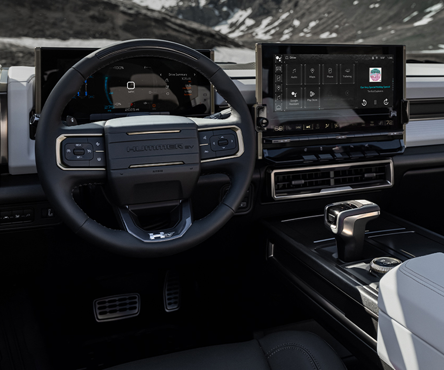 View of the Interior of the HUMMER EV SUV