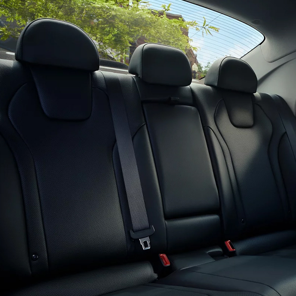 The rear seats of the 2025 Hyundai Elantra