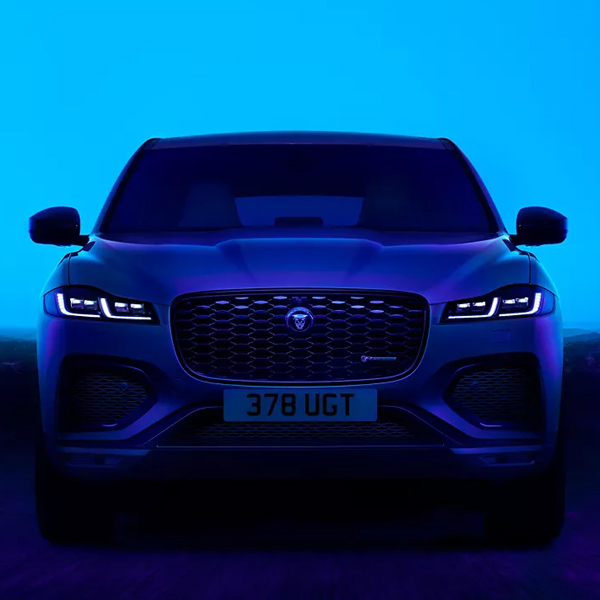 Front view of Jaguar F-PACE