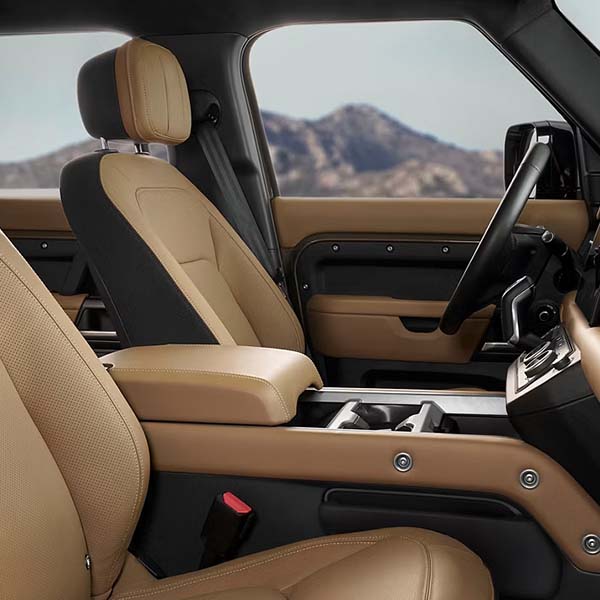 Interior shot of a 2025 Defender