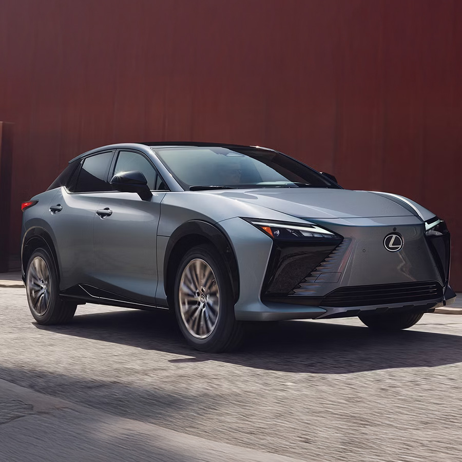 Exterior of the Lexus RZ shown in Ether.