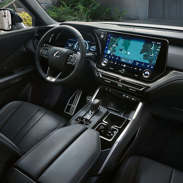 Interior dashboard shot of the 2024 Lexus TX