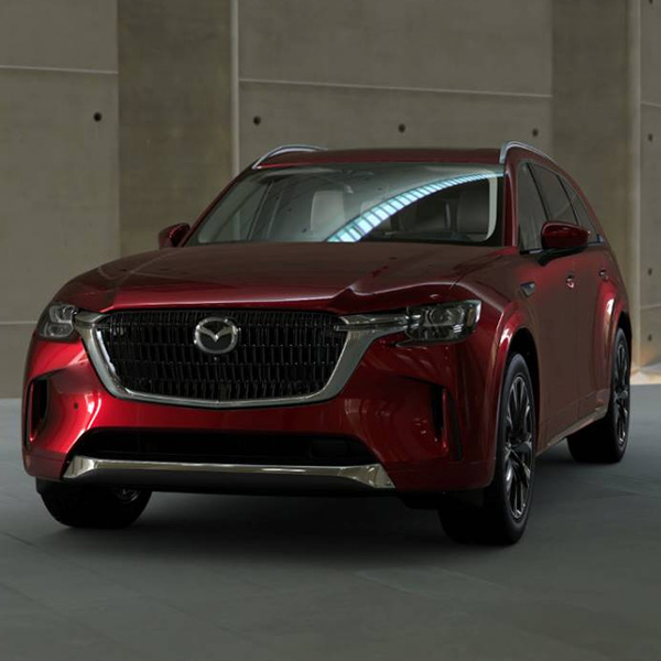 2025 MAZDA CX-90 parked in a garage.