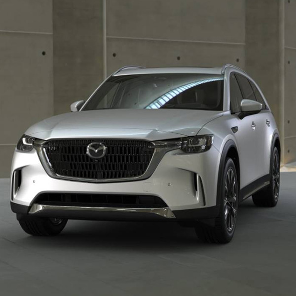 2025 MAZDA CX-90 PHEV parked in a garage.