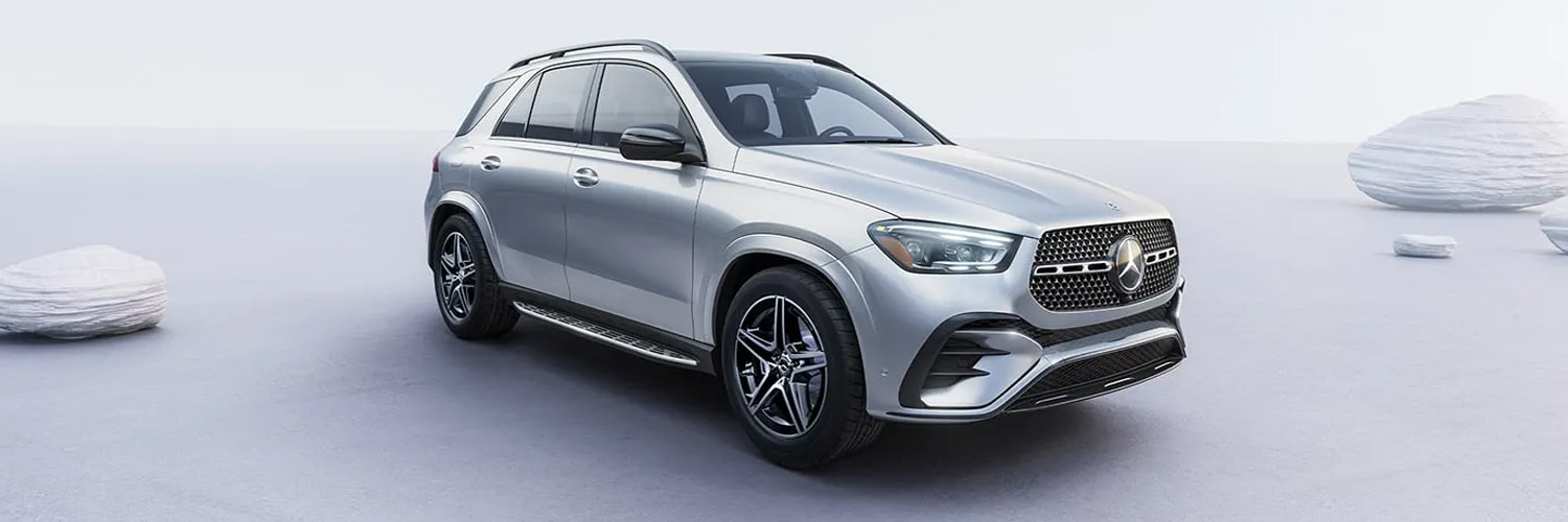 GLE 350 4MATIC Pinnacle Trim in Cirrus Silver with AMG Line Exterior and Night Package