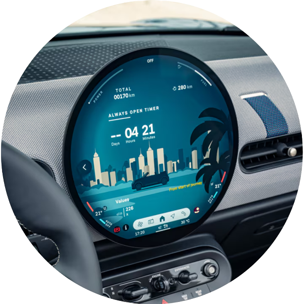 Interior of 2025 MINI Convertible