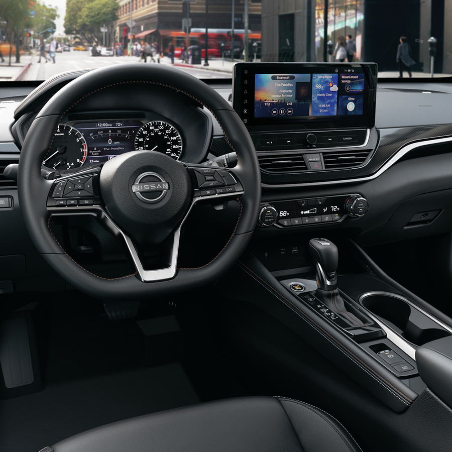 2025 Nissan Altima SR Turbo, Charcoal Sport Leather, cockpit, full dash