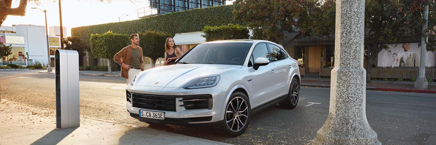 2025 Porsche Cayenne parked on a cute street