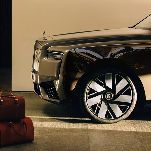 Cullinan Series II parked next to the weekend bag