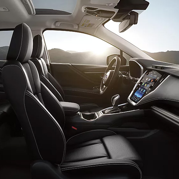Limited interior shown in Slate Black Leather.