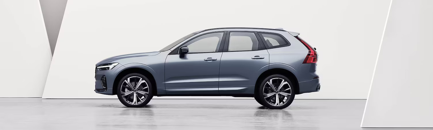 The side profile of a Volvo XC60 SUV.