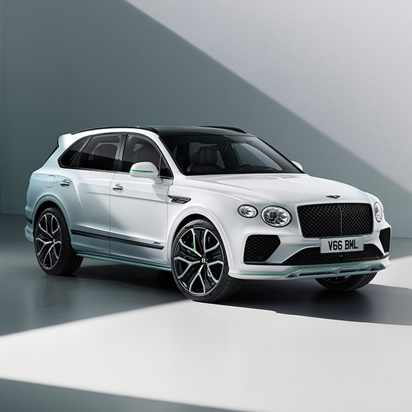 2026 Bentley Bentayga in a light studio.