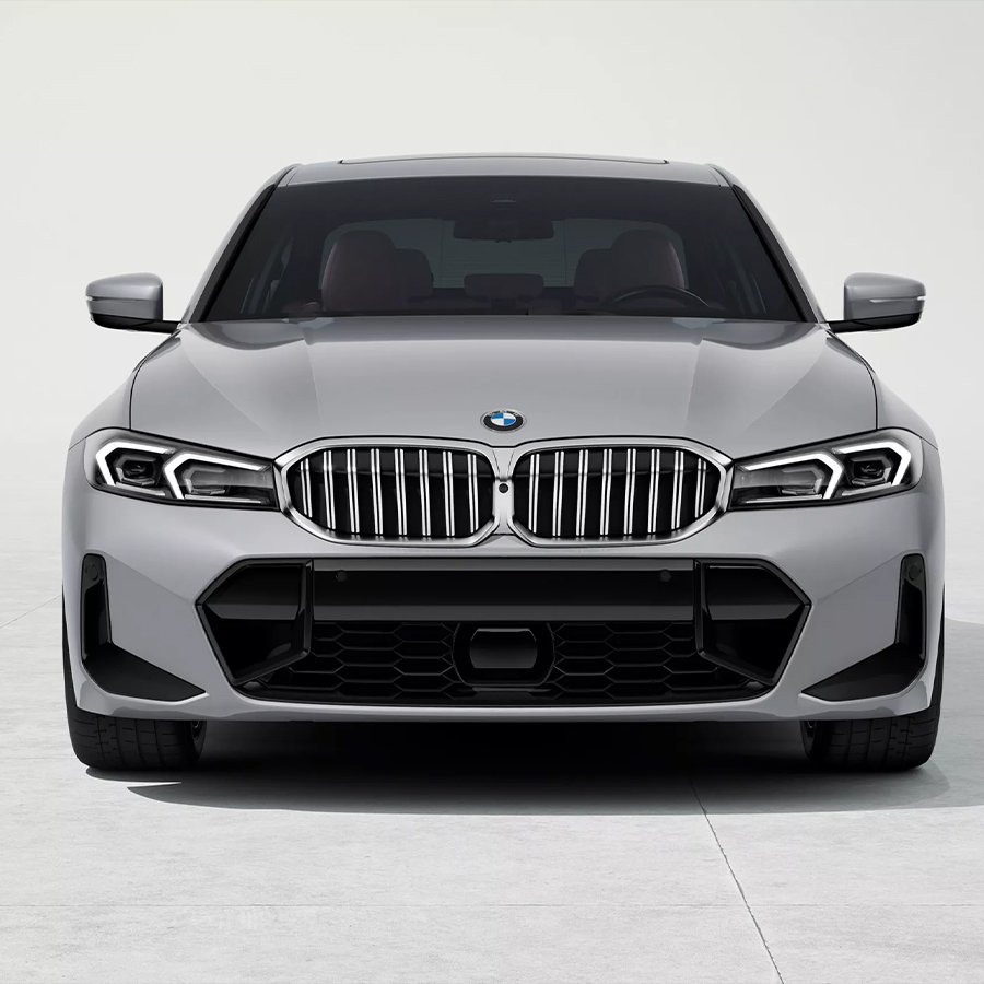 Front-view of the BMW 330i Sedan