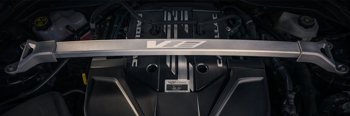 Cadillac CT5-V engine bay.