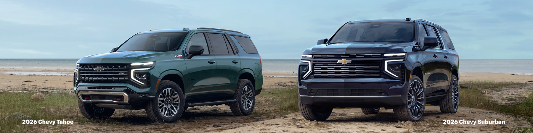 2026 Chevy Suburban and 2026 Chevy Tahoe