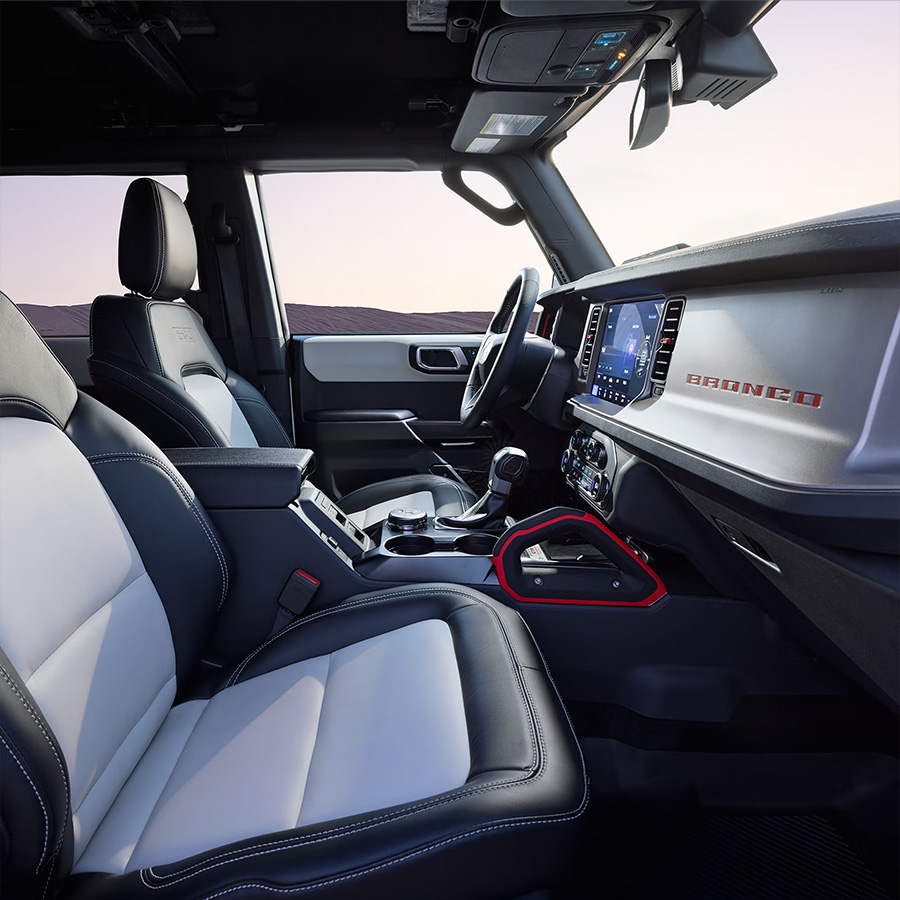 The interior of a 2026 Ford Bronco® Outer Banks 60th Anniversary Edition SUV