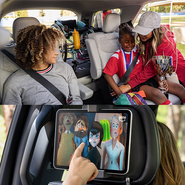 Interior shots of the 2026 Ford Explorer and the Expedition