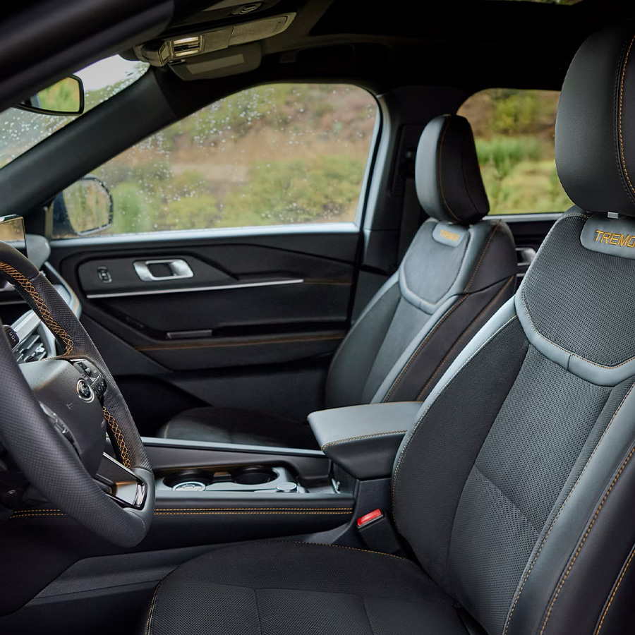 Interior view of the 2026 Ford Explorer