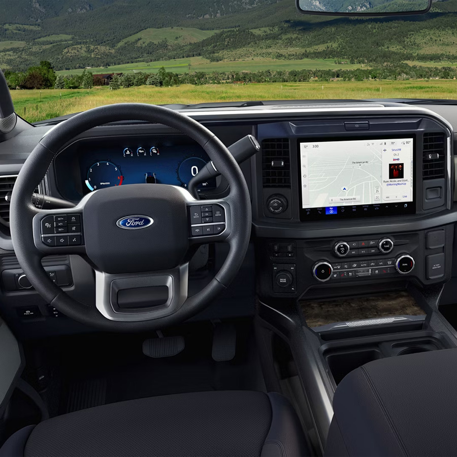 Ford Super Duty® F-350® Lariat® pickup dashboard and interior