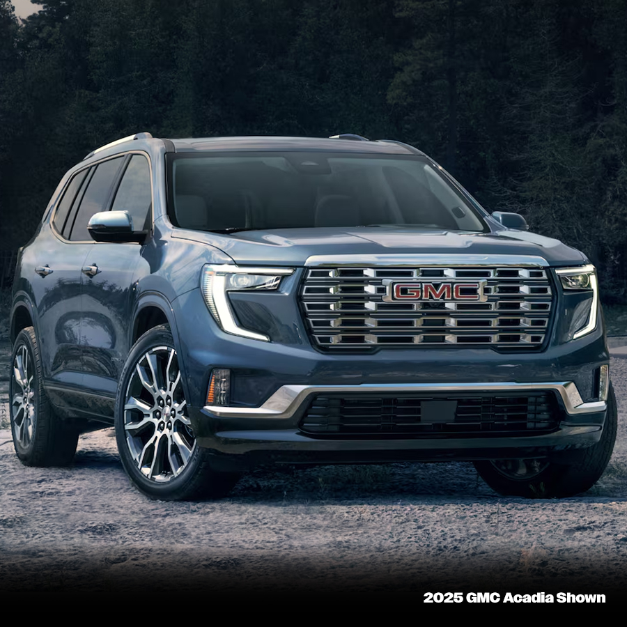 Blue 2026 GMC Acadia shown parked