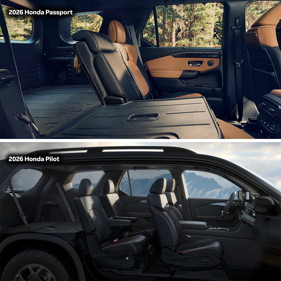 2026 Honda Passport and 2026 Honda Pilot