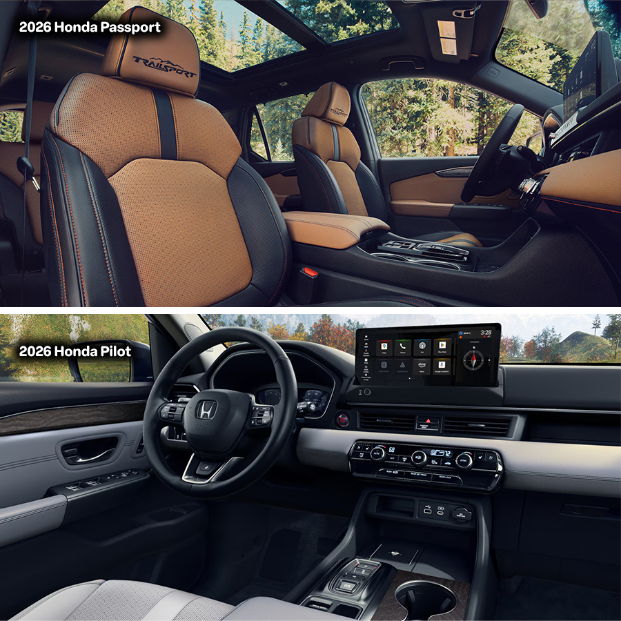 2026 Honda Passport and 2026 Honda Pilot