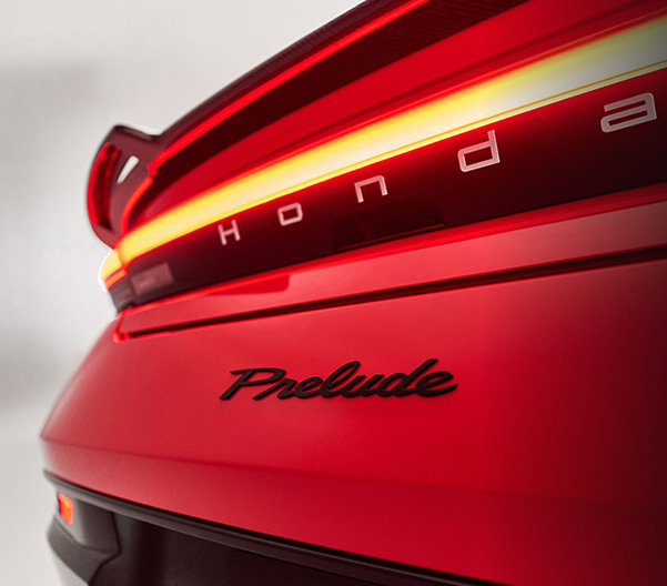 Back of the 2026 Honda Prelude