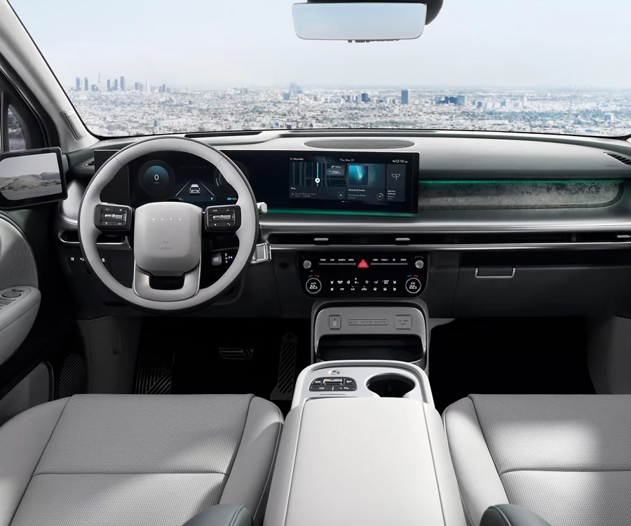2026 IONIQ 9 front interior shot.