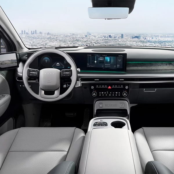 2026 IONIQ 9 front interior shot.