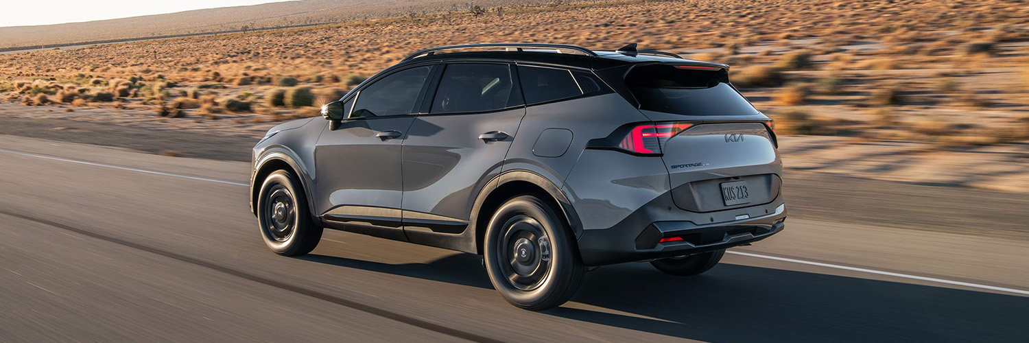 2026 Kia Sportage in gray rearview