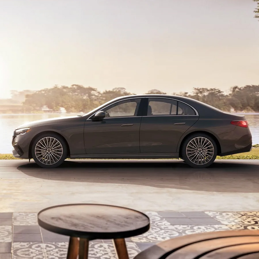 Side profile view of the 2026 Mercedes-Benz E-Class