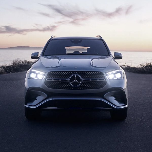 Head on shot of 2026 Mercedes-Benz GLE SUV parked