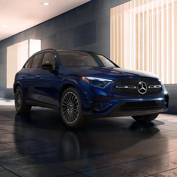 2026 Mercedes-Benz GLC parked in a garage.