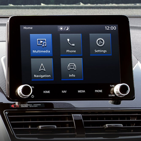 8 inch smartphone display in the 2026 Mitsubishi Eclipse Cross compact SUV