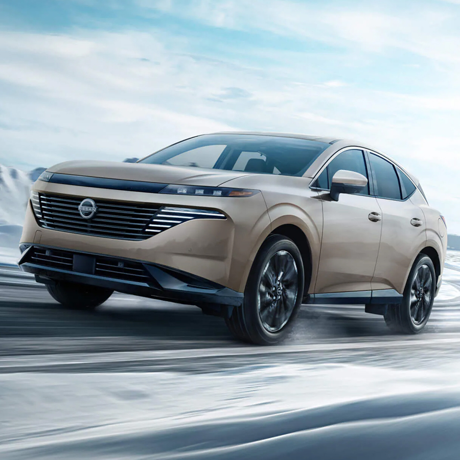 2026 Nissan Murano detail view of LED headlight and daytime running lights