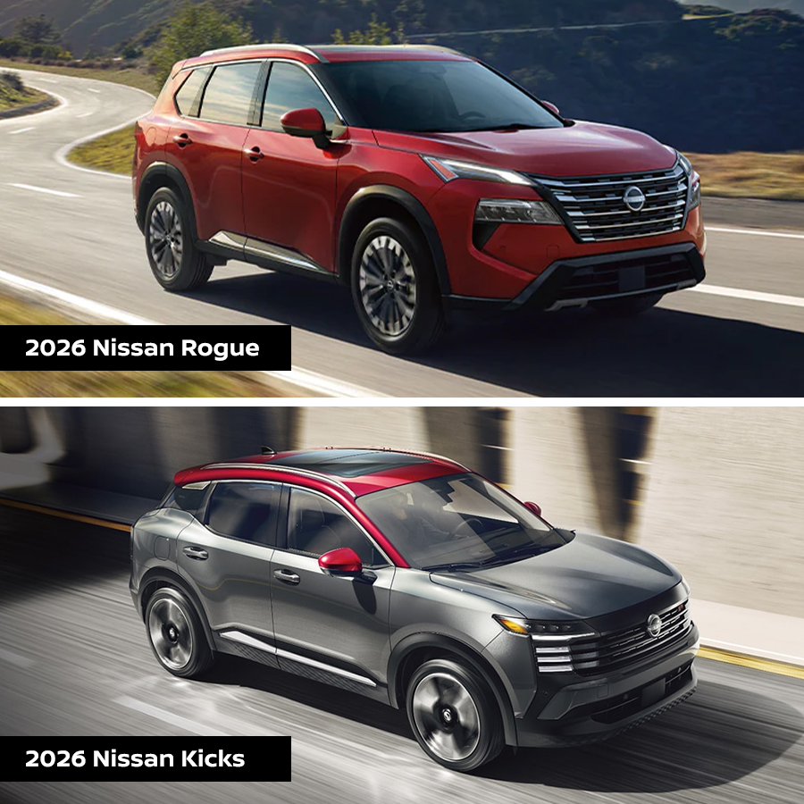 2026 Nissan Rogue vs. 2026 Nissan Kicks