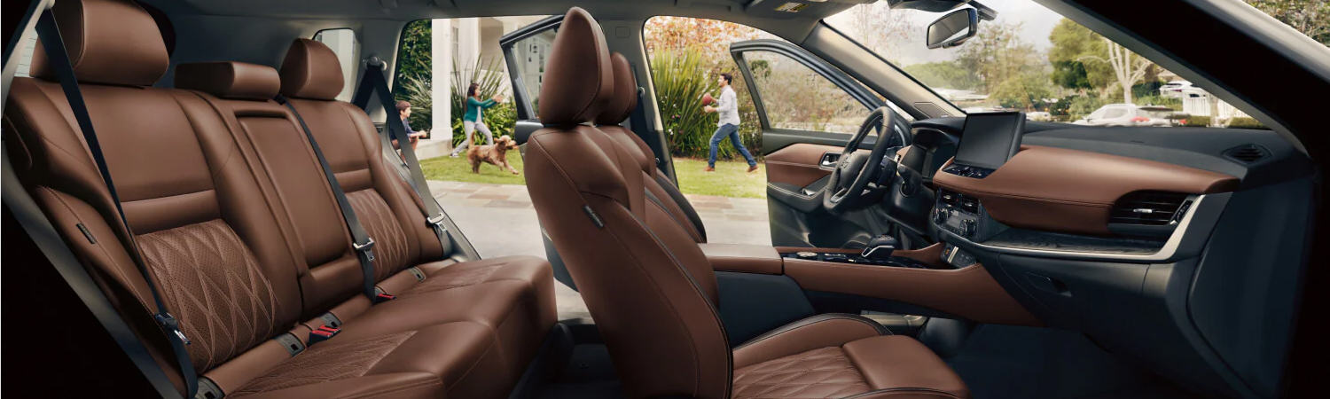 Interior of the 2026 Nissan Rogue seating