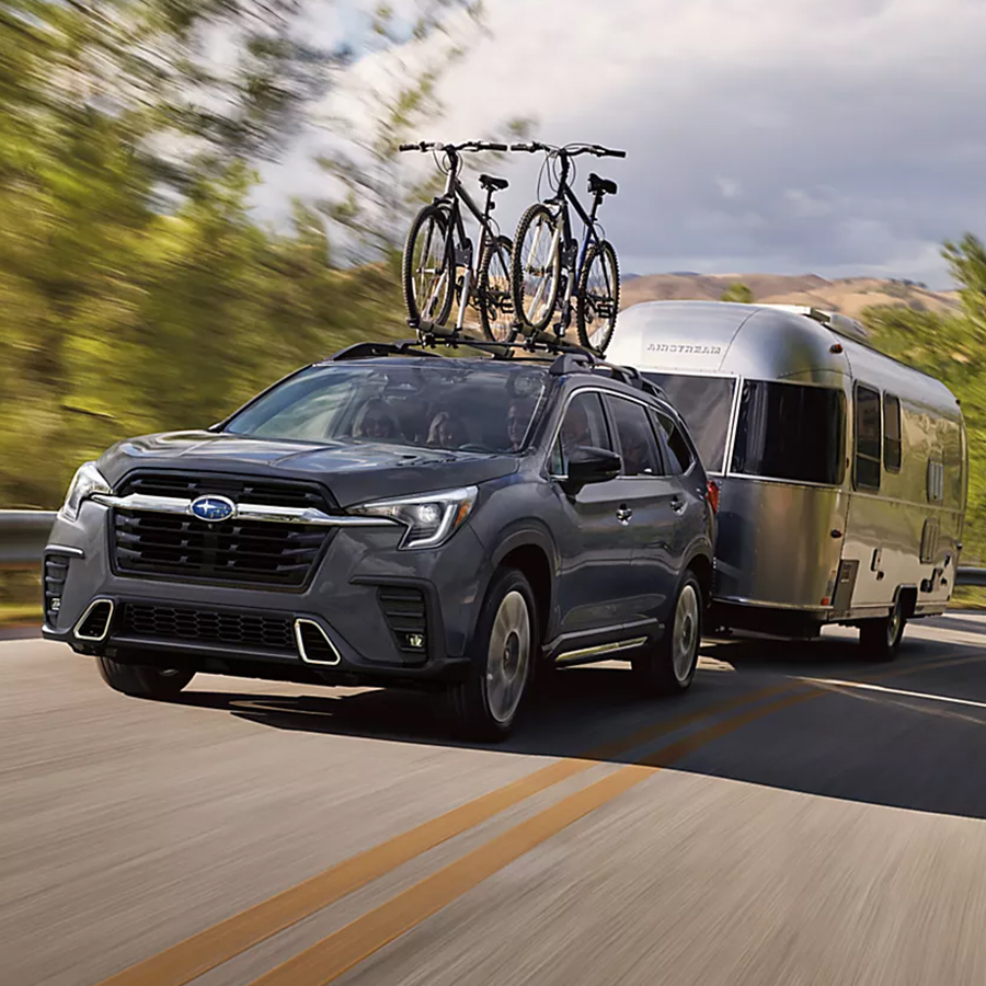 2026 Subaru Ascent towing a trailer