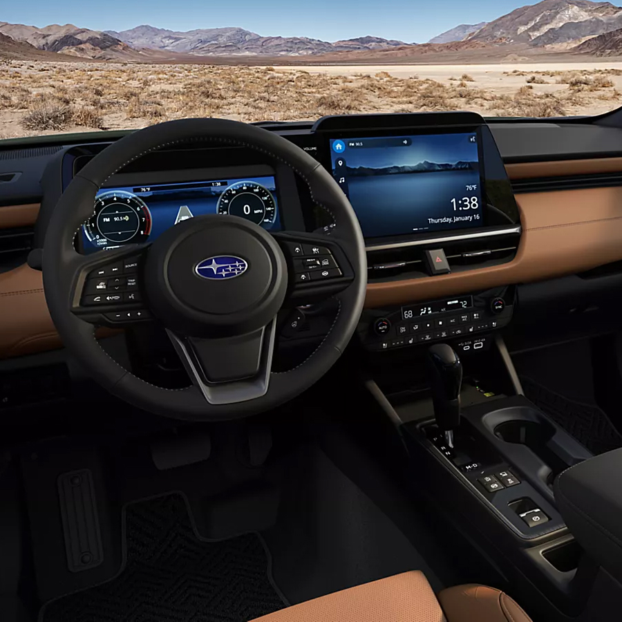 Touring interior shown in Java Brown Nappa Leather