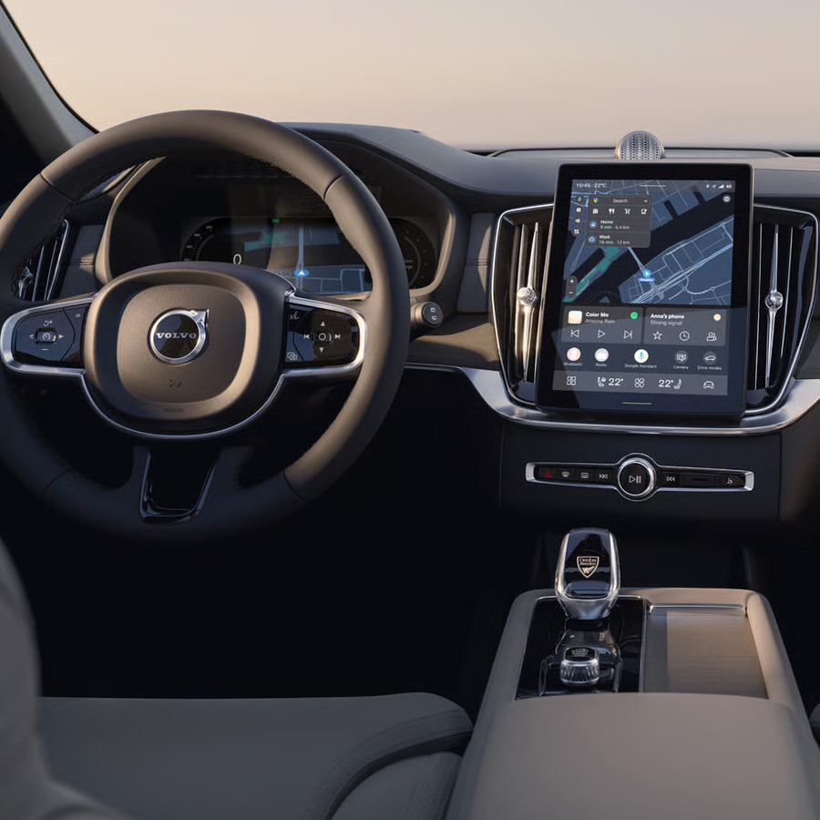 The cockpit of the Volvo XC90