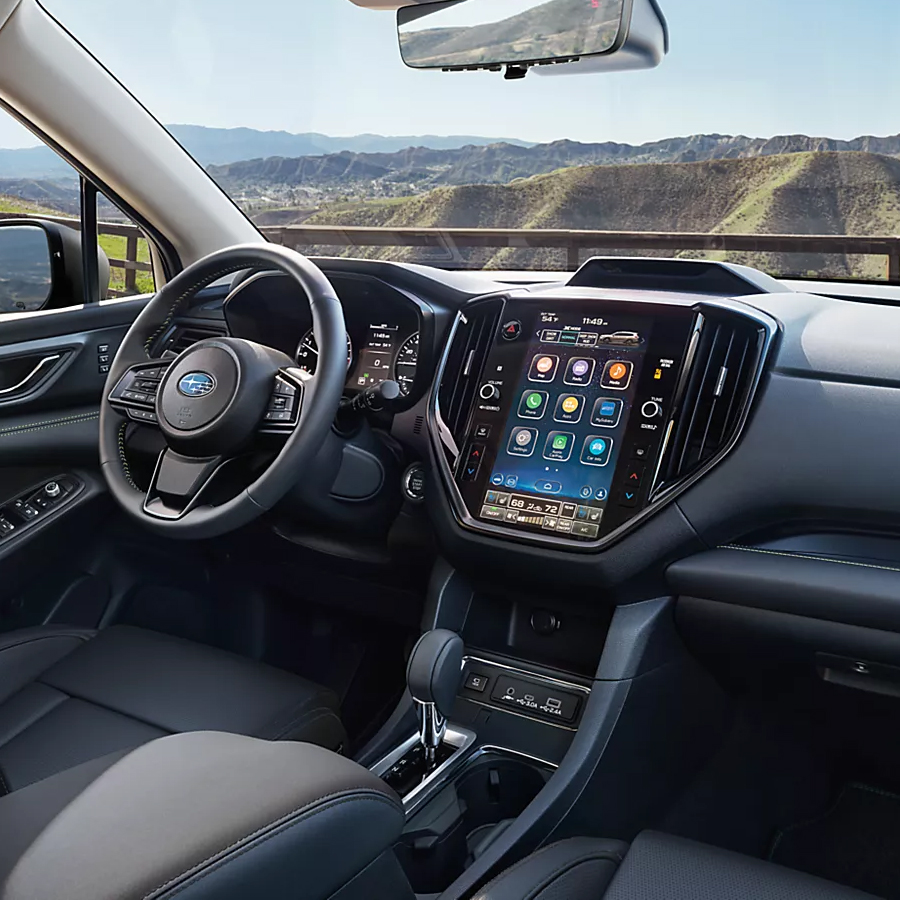2027 Subaru Ascent Limited Bronze Edition interior shown in Black StarTex®