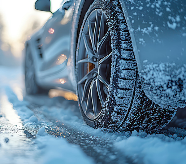 vehicles tire in snow conditions